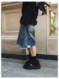 Checka Dirty Oil Bermuda Denim Pants