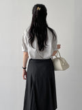 Zico Nylon Pintuck Midi Skirt