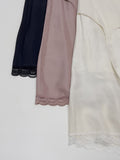 Fold Satin Lace Skirt