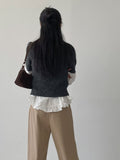 Peach Frill Loose-Fit Shirt
