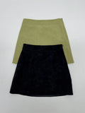 Nubuck Suede Mini Skirt