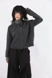 Snap mohair cardigan