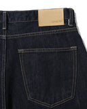 Panelled Barrel Denim Pants - Indigo