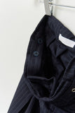 (W) Part Pin Striped Skirt Pants
