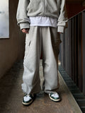 Calin diagonal cargo sweat balloon pants