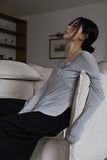 Up down button t-shirt