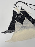 Flower See-through Halterneck Bustier