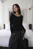 Fold Snap Unbalanced Tee