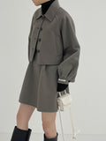 [handmade] Shael Wool Balloon Crop Short Jacket