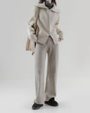 [Premium] Cory Two-Way Zip Up Knit