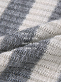 Ocean Striped Warmer Zip Hoodie