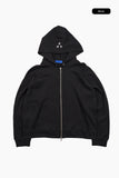 Star waffle hoodie zip-up