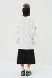 (W) Belted Pleats Skirt