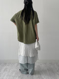 [unisex] 418 Teen Blue Wide Denim Pants