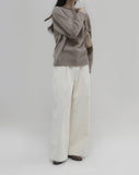 [Premium] Whole Garment Wool Back Round Knit