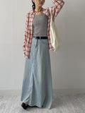Linen Vintage Check Overfit Shirt