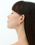 Champagne Moon Silver Gout Glint Earrings M