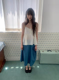 Kannahi Shirring Long Skirt
