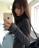 Nirin Dot Layered Brushed Turtleneck T-Shirt