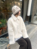 Tsubami Collar Fleece Crop Jacket