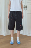 Dino Stitch Bermuda Denim Pants