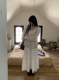 Kanzi Banding Shirring Long Skirt