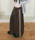 Choking Track Banding Strap Wide-Fit Training Long Pants