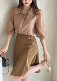 Julia Tweed Pearl Flare Mini Skirt