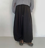 [Unisex] Tungo Pintuck Training Balloon Wide Pants