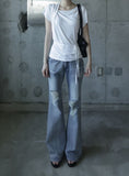 Bluven Damaged Bootcut Denim