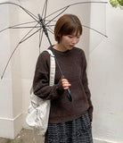 [Unisex] Furund Cashmere Warmer Round Long Sleeve Knit