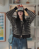 Field Stripe Mesh Warmer Hooded Zip-Up