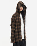 Youth vintage hooded check shirt