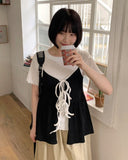 Liaco Two-Way Ribbon Layered Sleeveless