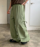 Wecky banding nylon ribbon cargo pants