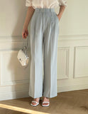Splet Two Pin Tuck Wide Slacks