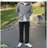 Leon high-neck zip-up cardigan
