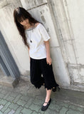 Harom Dot Capri Frill Banding Pants