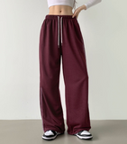 Side Tie Two-Way Wide Jogger Training Pants