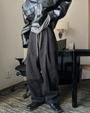 Herringbone troy string pants