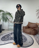 Hanoel Camo Hooded Zip-up