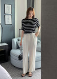 Light Cool Pintuck Wide Slacks