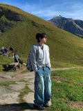 Fertig Blue Teen Cargo Denim Jeans