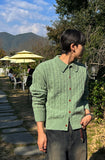 Rubin Cable Collar Cardigan