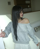 Reven Cubic One Off Shoulder Sweatshirt