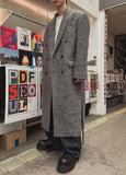 [LANARCH] Cashmere Boucle Double-Breasted Long Coat