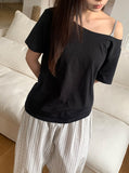 Yurimi One Off-Shoulder Loose Fit Tee