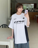 [unisex] Misset Cats Sporty Color Matching Short Sleeve Tee