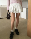 Laeo Balletcore Lace Frill Mini Skirt