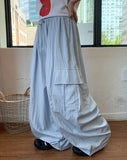 Rippat Banding Cargo Nylon Wide Pants